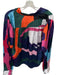 Hutch Size L Purple, Green & Pink Polyester Button Up Long Sleeve Abstract Top Purple, Green & Pink / L