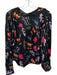 Hutch Size L Black & Multi Polyester Button Up Shoes Long Sleeve Graphic Top Black & Multi / L