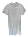 Lilla P Size S White Cotton Denim Short Sleeve Button Up Maxi Belted Dress White / S