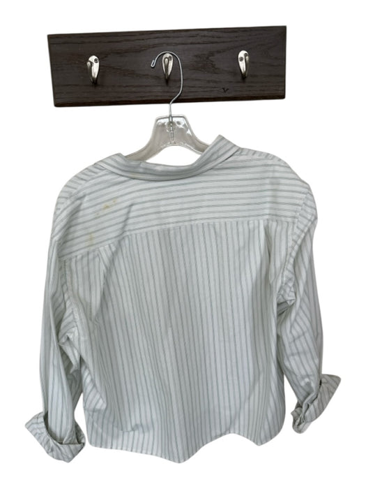 JW Anderson X UNI QLO Size XS White & Green Cotton Long Sleeve Striped Top White & Green / XS