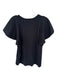 A.L.C. Size M Black Cotton Short Sleeve Top Black / M