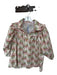 Karlie Size S Purple & Green Cotton Long Balloon Sleeve Flowers Buttons Top Purple & Green / S
