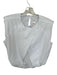 Finley Size S White Cotton Shoulder Pads Sleeveless Cropped Pleat Top White / S