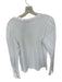 Elliott Lauren Size S White Cotton Long Sleeve Puff Shoulders Top White / S