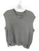 Brochu Walker Size M Light Gray Cotton & Cashmere Sleeveless Knit Sweater Light Gray / M