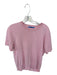 J. McLaughlin Size M Baby Pink Cotton & Modal Short Sleeve Knit Top Baby Pink / M