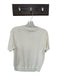J. McLaughlin Size M Cream Cotton & Modal Short Sleeve Knit Top Cream / M