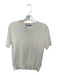 J. McLaughlin Size M Cream Cotton & Modal Short Sleeve Knit Top Cream / M