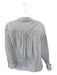Frame Size S white & tan Cotton Long Balloon Sleeve Striped Button Down Top white & tan / S