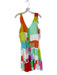 Tanya Taylor Size M Multi Silk Tie Straps Squares Lined Maxi Dress Multi / M