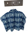 Ivy Jane Size S/M Navy & Red Cotton Quilted Fish Flowers Open Front Jacket Navy & Red / S/M
