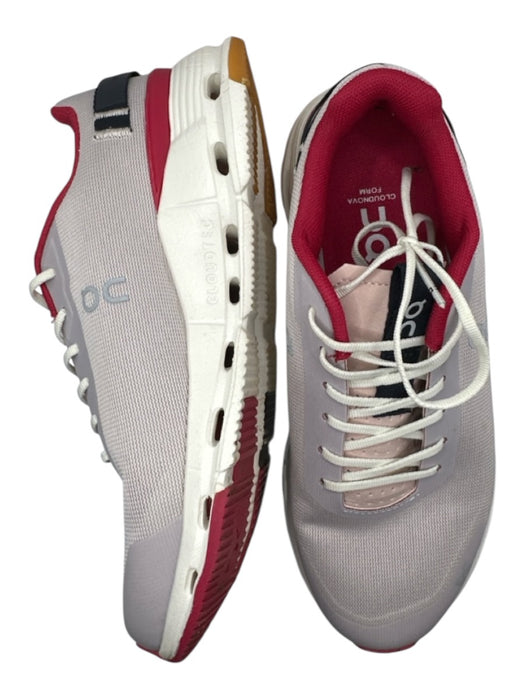 On Cloud Shoe Size 7.5 Purple & Maroon Canvas Color Block Athletic Sneakers Purple & Maroon / 7.5