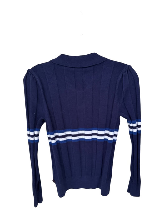 Rowing Blazers Size M Navy & white Viscose Blend Long Sleeve Striped Sweater Navy & white / M