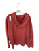 Frank & Eileen Size M Rust Cotton Raw Hem Long Sleeve Long Hoodie Rust / M