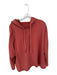 Frank & Eileen Size M Rust Cotton Raw Hem Long Sleeve Long Hoodie Rust / M