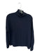Tibi Size Est S Navy Triacetate Long Sleeve Back Zip Mock Neck Top Navy / Est S