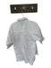 Theo Size S white & tan Cotton Long Sleeve Striped Back Buttons Button Down Top white & tan / S