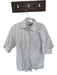 Theo Size S white & tan Cotton Long Sleeve Striped Back Buttons Button Down Top white & tan / S