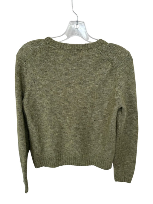 Elliot Lauren Size S Green Recycled Polyester Blend Long Sleeve Knit Sweater Green / S