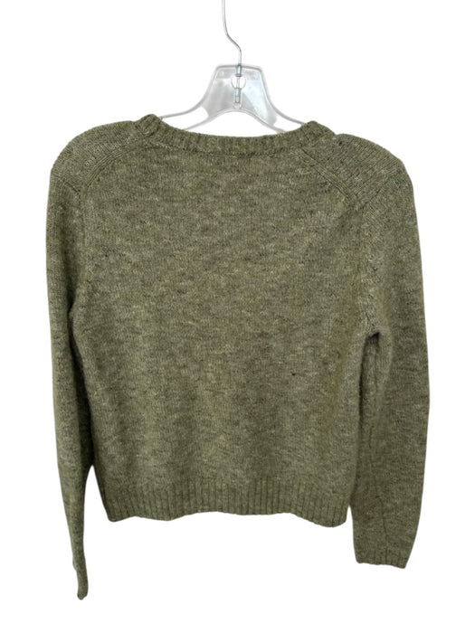 Elliot Lauren Size S Green Recycled Polyester Blend Long Sleeve Knit Sweater Green / S