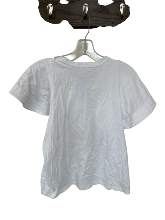 A.L.C. Size M White Cotton Short Sleeve Top White / M