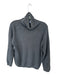 Belford Size L Gray Pima Cotton Turtle Neck Knit Long Sleeve Sweater Gray / L