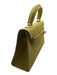 Yellow Vegan Leather Top Handle Structured Long Strap Incl. Bag Yellow / S