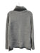 Vince Size S Grey Wool & Cashmere High Neck Tunic Style Cuff Sleeve Sweater Grey / S