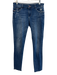 DL1961 Size 26 Blue Cotton Blend Medium Wash Distressed Zipper Fly Skinny Jeans Blue / 26