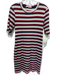 Stateside Size M Beige & Multi Cotton Ribbed Striped Dress Beige & Multi / M