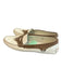 Tod's Shoe Size 8.5 Off White & Tan Patent Leather Silver Hardware Loafer Shoes Off White & Tan / 8.5