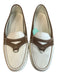 Tod's Shoe Size 8.5 Off White & Tan Patent Leather Silver Hardware Loafer Shoes Off White & Tan / 8.5