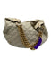 Marc Jacobs Beige & Gold Leather Quilted Hobo Banana Shoulder Bag Beige & Gold / S/M