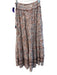 Poupette St. Barth Size M/L Pink & Multi Cotton Elastic Waist Floral Print Skirt Pink & Multi / M/L