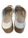 Larroude Shoe Size 9 White Patent Leather Cork Open Toe & Heel Platform Shoes White / 9