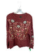 Aratta Silent Journey Size M red & cream Polyester Blend Long Sleeve Sweater red & cream / M