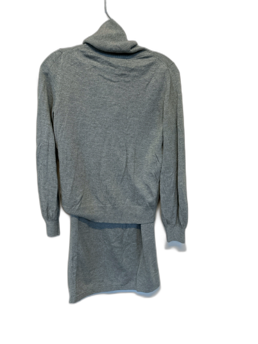 Banana Republic Size XS Grey Modal Blend Turtle Neck Long Sleeve Midi Skirt Set Grey / XS