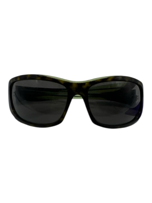 Oakley Green Acetate Toirtoise Shell Detail Black Shade Sunglasses Green