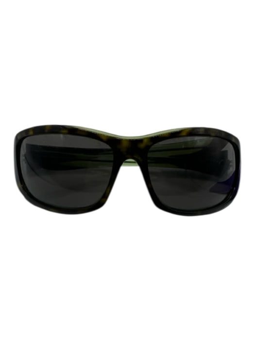 Oakley Green Acetate Toirtoise Shell Detail Black Shade Sunglasses Green