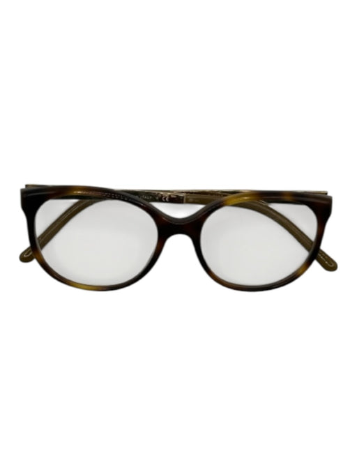 Burberry Brown Plaid Prescription Lens Tortoise Gold Detail Glasses Brown