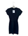 Diane Von Furstenberg Size 4 Navy Polyester Blend Front Zip Belt Midi Dress Navy / 4