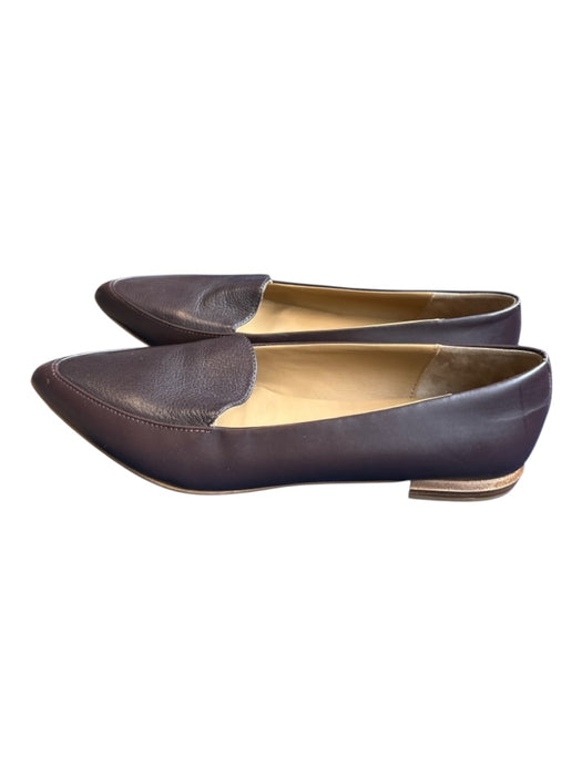 Everlane Shoe Size 10.5 Chocolate Brown Leather Pointed Toe Flats Chocolate Brown / 10.5