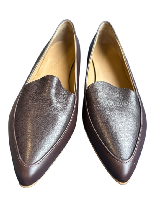 Everlane Shoe Size 10.5 Chocolate Brown Leather Pointed Toe Flats Chocolate Brown / 10.5
