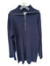 Modern Citizen Size M Navy Viscose Blend Long Sleeve Front Zip Dress Navy / M
