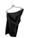 Laundry Size 4 Black Polyester Blend One Shoulder Ruffles Dress Black / 4