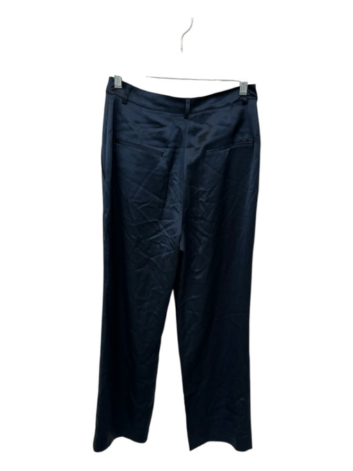 Reformation Size 4 Midnight Navy Triacetate High Waist Wide Leg Pants Midnight Navy / 4