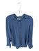 Everlane Size 6 Slate Blue Silk Long Sleeve Button Down Collar Top Slate Blue / 6
