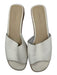 Everlane Shoe Size 10.5 White Leather open toe Mules White / 10.5