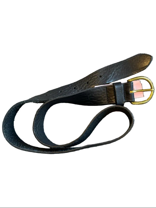 Madewell Black & Brass Leather Brass Hardware Belts