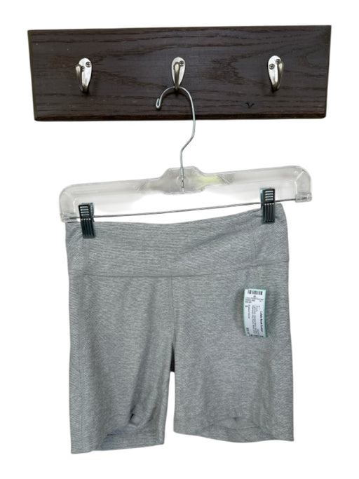 Outdoor Voices Size S Light Gray Polyester Blend High Waist Heathered Shorts Light Gray / S